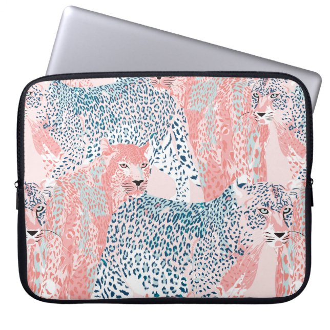 Capa Para Notebook Linda arte Leopardo, padrão perfeito, abstrato (Frente)