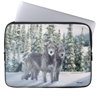 Capa Para Notebook Linda cena de Snowy Irish Wolfhound