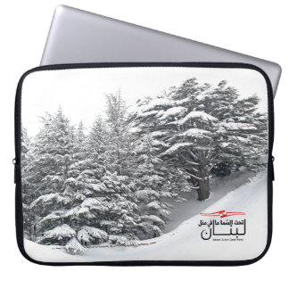 Capa Para Notebook Linda cidade libanesa Bsharri Al Arz Mountain
