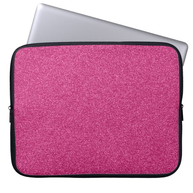 Capa Para Notebook Linda e elegante brilho rosa-quente (Frente)