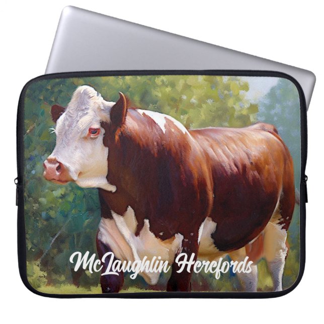 Capa Para Notebook Linda Hereford Bull (Frente)