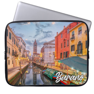 Capa Para Notebook Linda Ilha De Burano, Itália