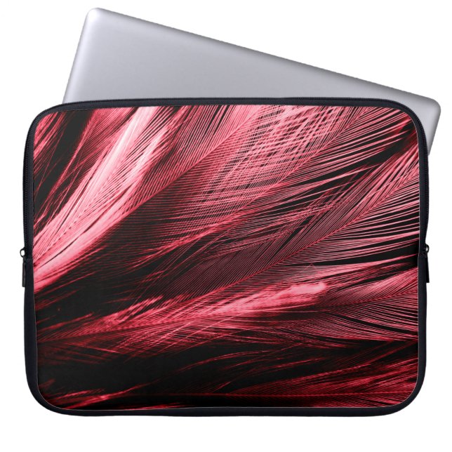 Capa Para Notebook Linda parede Abstrato cor-de-rosa escuro, Textu (Frente)