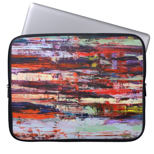 Capa Para Notebook Linda pintura de abstrato (Frente)