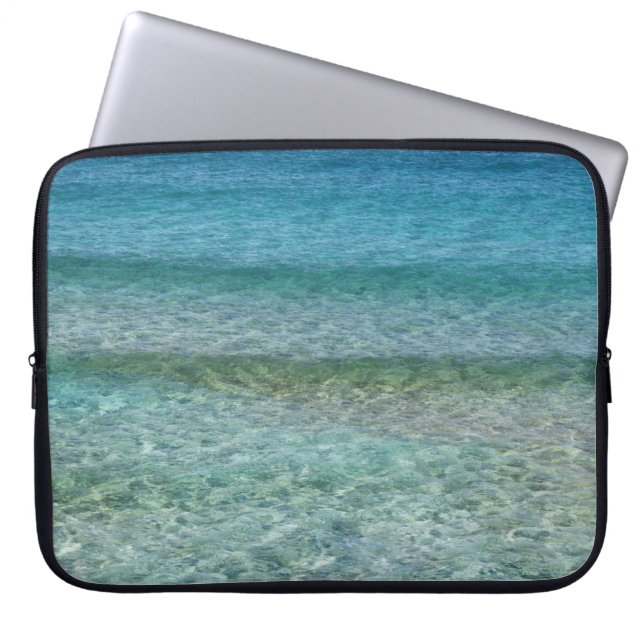 Capa Para Notebook Linda praia Sandy (Frente)