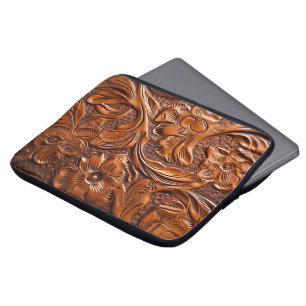 Capa Para Notebook Linda Vintage Western Simulada Couro Bravo