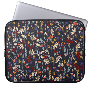 Capa Para Notebook Linda vintagem Padrão floral em muitos tipos