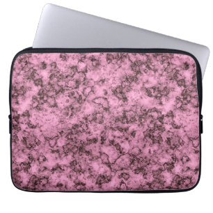 Capa Para Notebook Lindas veias escuras e brilhantes de mármore rosa