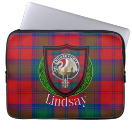 Capa Para Notebook Lindsay Scottish Clan Tartan & Crest