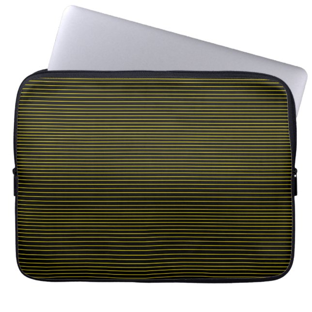 Capa Para Notebook Linhas amarelas mínimas (Frente)