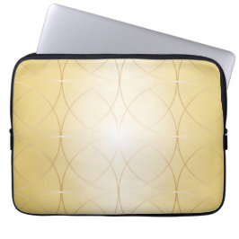Capa Para Notebook Linhas de abstrato ouro