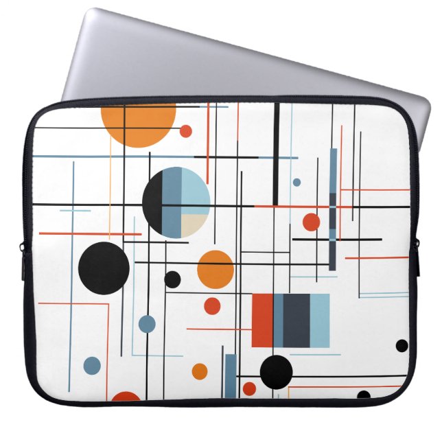 Capa Para Notebook Linhas Modernas Minimalistas Geométricas Abstratas (Frente)