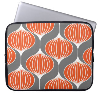 Capa Para Notebook Linhas onduladas: padrão geométrico de colheita.