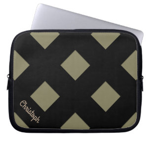 Capa Para Notebook Linhas pretas Pastel do cruzamento geométrico com