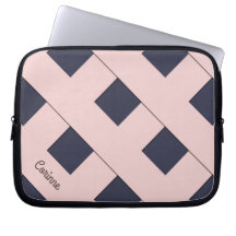 Linhas Rosa Geométricas de Pastel Passadas com Nom