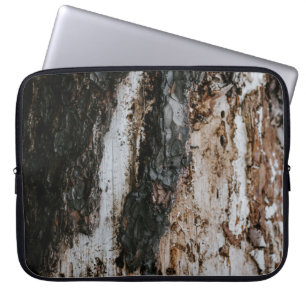 Capa Para Notebook Linho de madeira castanho