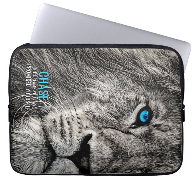 Capa Para Notebook Lion persegue seus sonhos (Frente)