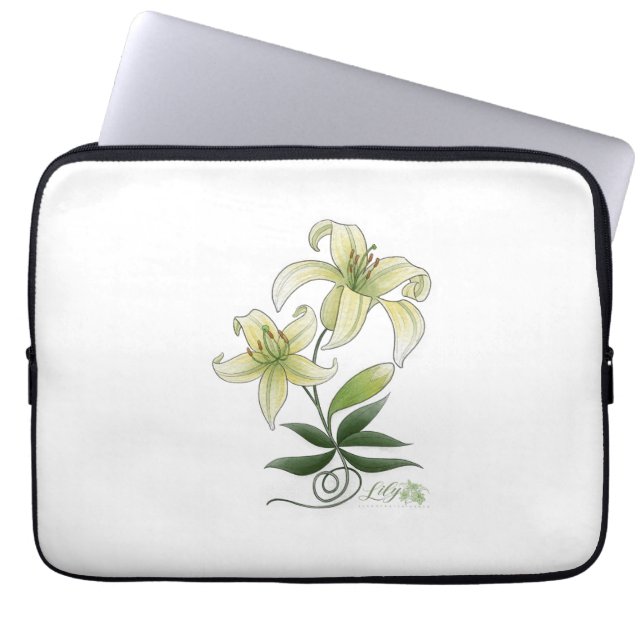 Capa Para Notebook Lírios (Frente)