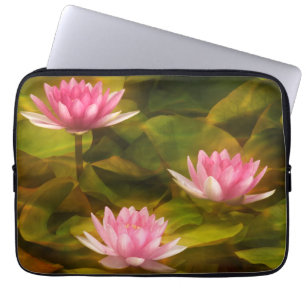 Capa Para Notebook Lírios aquáticos artísticos, Califórnia