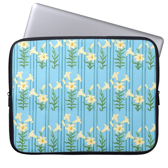 Capa Para Notebook Lírios art nouveau (Frente)