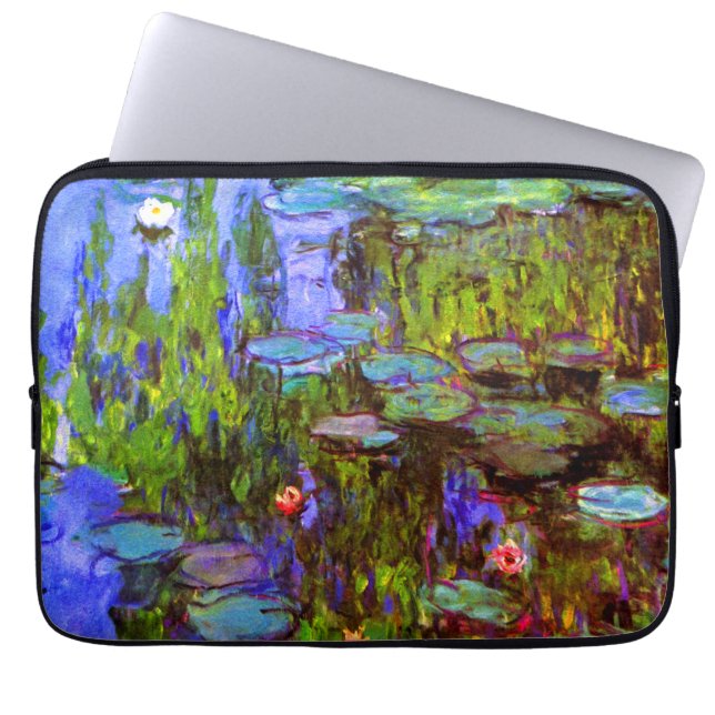 Capa Para Notebook Lírios d'água de Claude Monet (Frente)