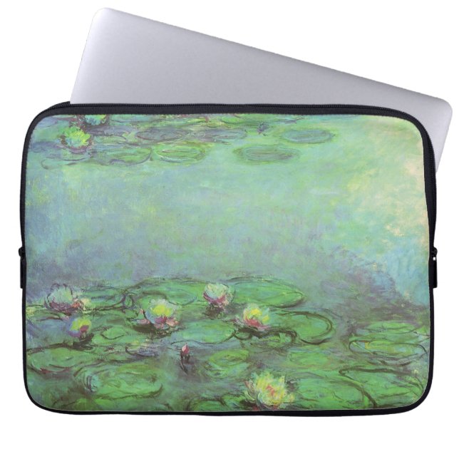 Capa Para Notebook Lírios de Claude Monet, Impressionismo venenoso (Frente)
