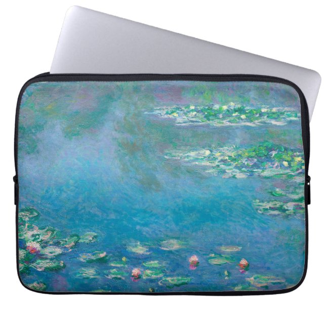 Capa Para Notebook Lírios por Claude Monet Fine Art Painting (Frente)