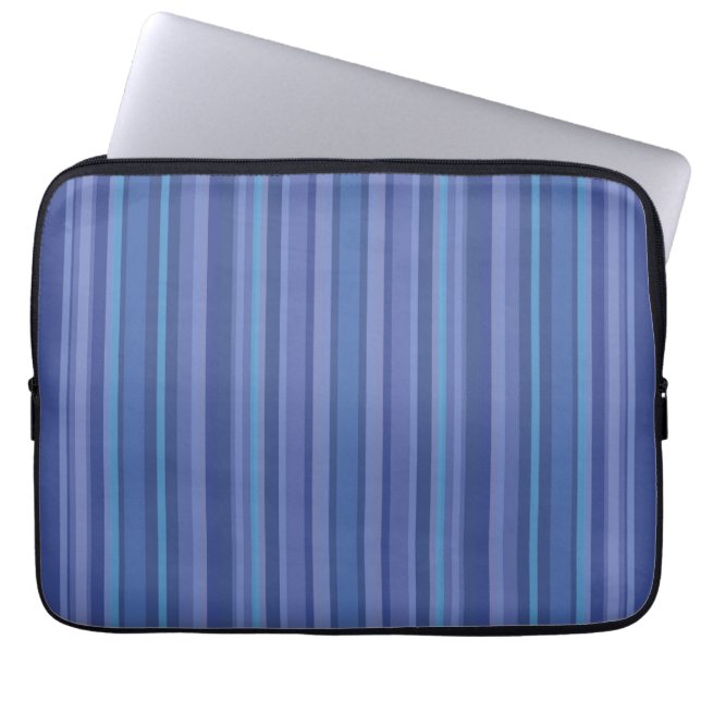 Capa Para Notebook Listra Roxa Azul Moderna (Frente)