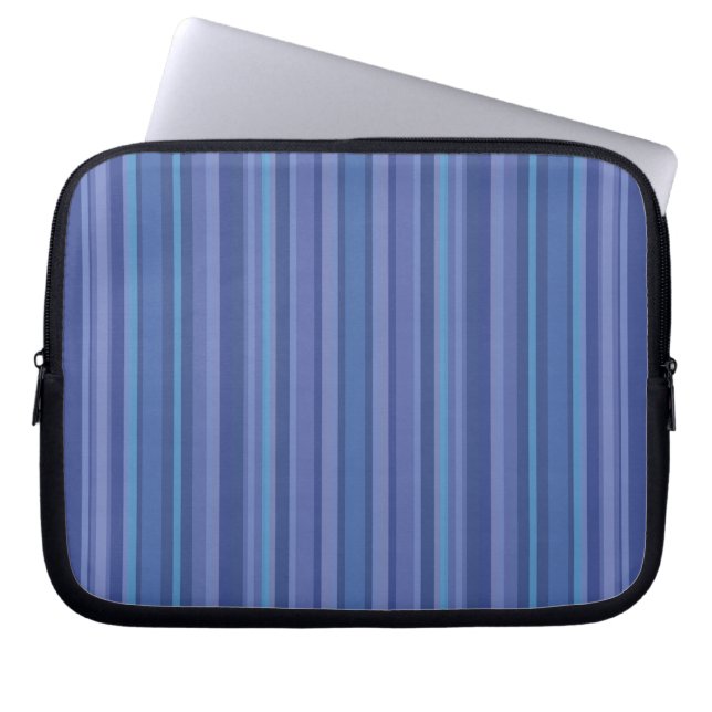 Capa Para Notebook Listra Roxa Azul Moderna (Frente)