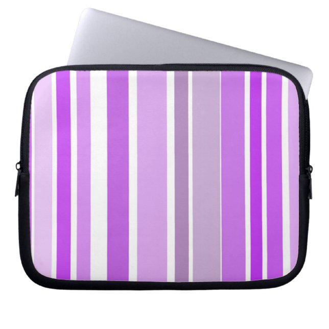Capa Para Notebook Listra Roxa Moderna (Frente)