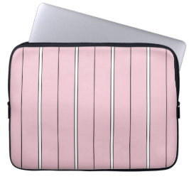 Capa Para Notebook Listra Vertical Rosa Suave Padrão Minimalista