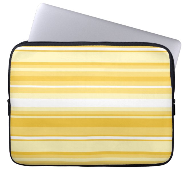 Capa Para Notebook Listras amarelas (Frente)
