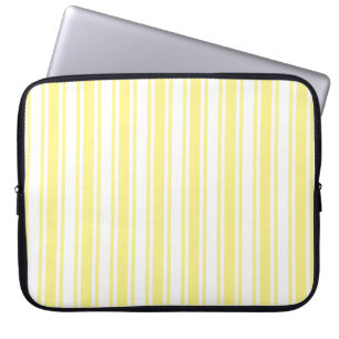 Capa Para Notebook Listras amarelas e brancas de doce
