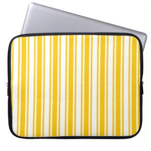 Capa Para Notebook Listras amarelas e brancas dos doces