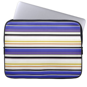 Capa Para Notebook Listras brancas e brancas