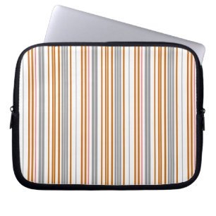 Capa Para Notebook Listras cinzas marrons fofas