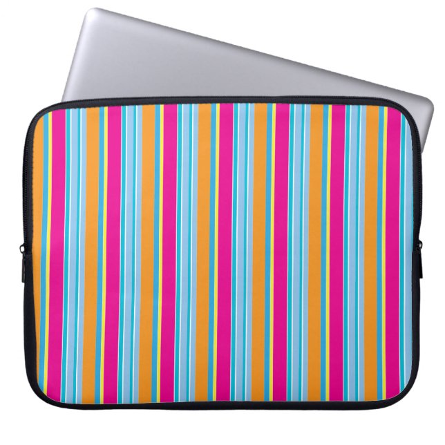Capa Para Notebook Listras coloridas mágicas fofas (Frente)