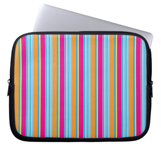 Capa Para Notebook Listras coloridas mágicas fofas (Frente)