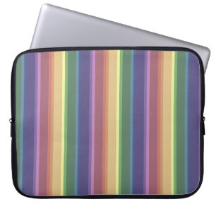 Capa Para Notebook Listras de arco-íris sem som