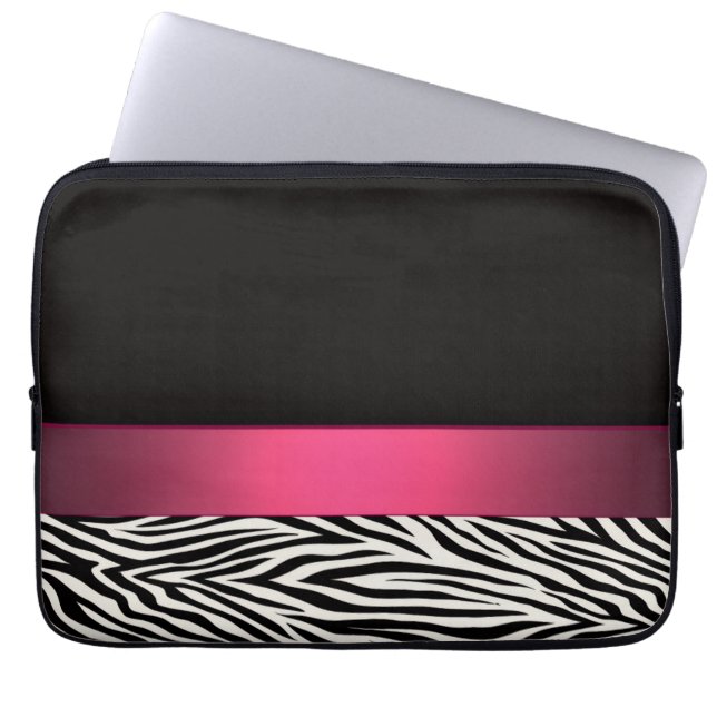 Capa Para Notebook Listras de Zebra (Frente)