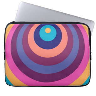 Capa Para Notebook Listras Geométricas Modernas Coloridas e Divertida