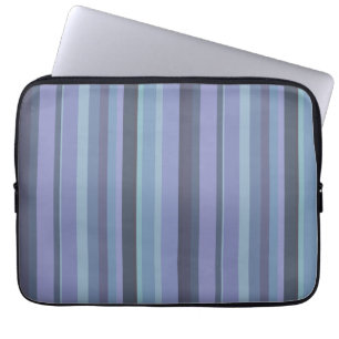 Capa Para Notebook Listras horizontais de cinza azul