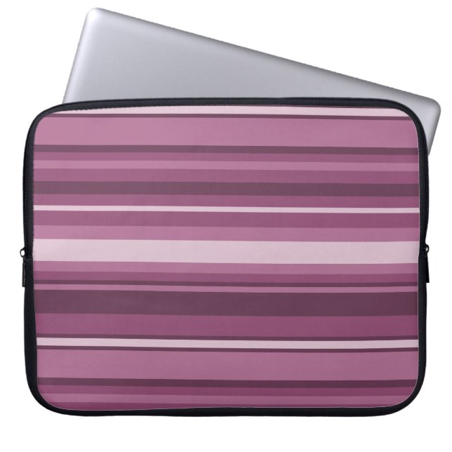 Capa Para Notebook Listras Mauve (Frente)