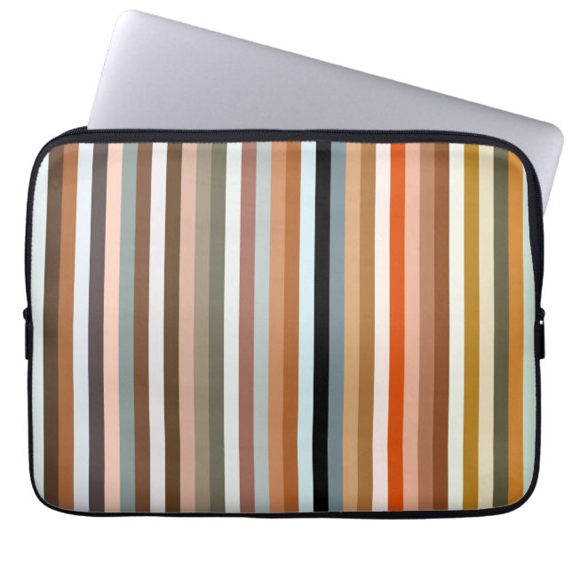Capa Para Notebook Listras multicoloridas (Frente)