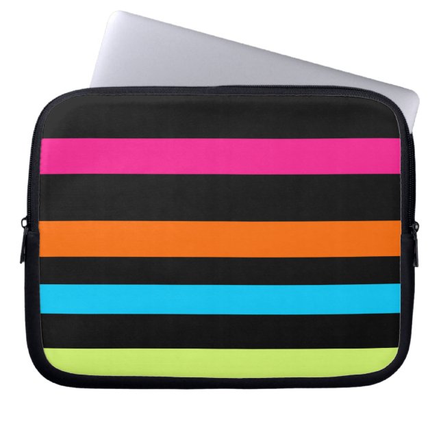 Capa Para Notebook Listras neon (Frente)