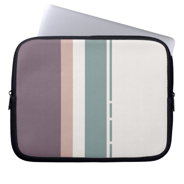 Capa Para Notebook Listras Neutras Calmas – Tapete de Trabalho Minima (Frente)