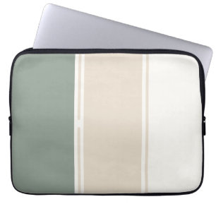 Capa Para Notebook Listras Pastel – Design Neutro Calmo