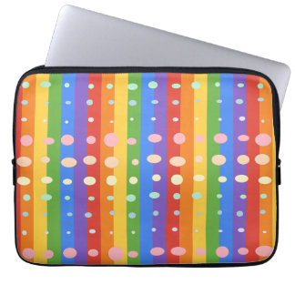 CAPA PARA NOTEBOOK LISTRAS PONTO ARCO-ÍRIS