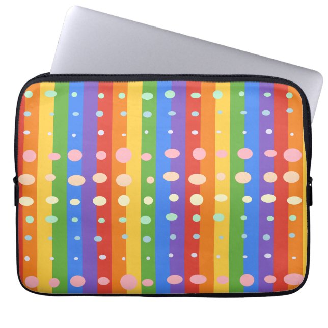 CAPA PARA NOTEBOOK LISTRAS PONTO ARCO-ÍRIS (Frente)