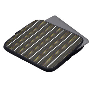 Capa Para Notebook Listras pretas e amarelas fofas